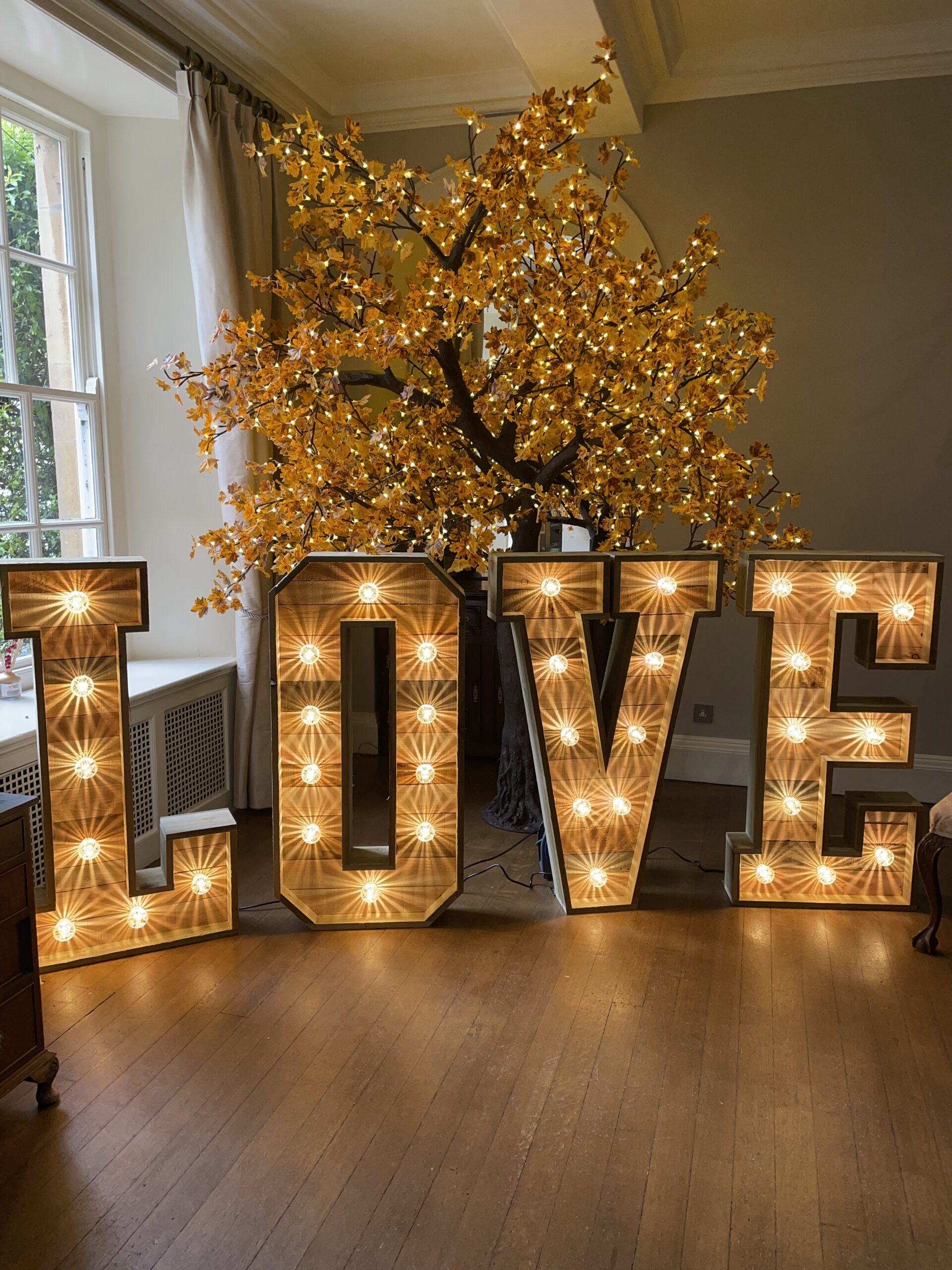 Giant love letters at Holbrook Manor