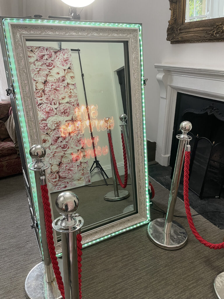 selfie mirror hire at Holbrook Manor Wincanton
